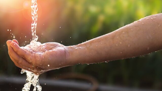 Wash your hands with clean water and soap to keep germs away