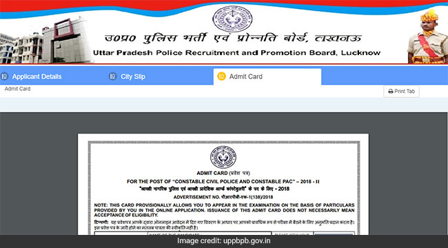 UP Police Admit Card: UPPRPB Releases Constable Hall Ticket; Direct Link Here