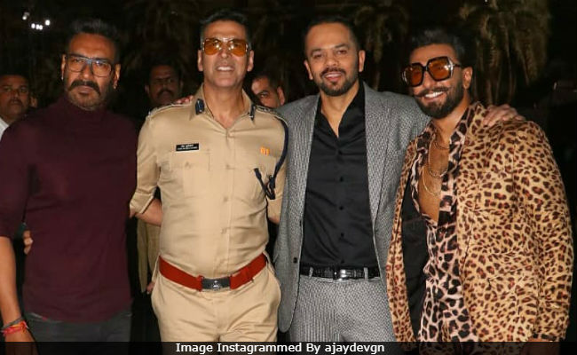 Simmba, Singham And Sooryavanshi 'Unite' For An 'Awesome' Pic With Rohit Shetty