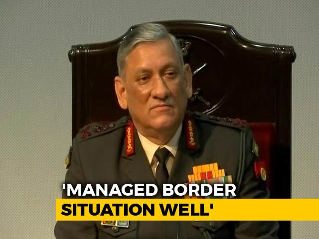 "Have Managed Situation Well At The Border": Army Chief