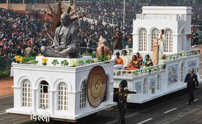 Republic Day Parade Pays Grand Tribute To Mahatma Gandhi. See Pics