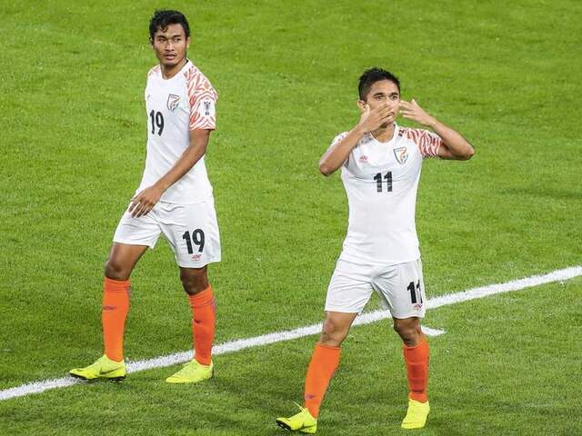 Asian Cup 2019: India starts its campaign with emphatic win against Thailand, Sunil Chhetri takes himself ahead of Lionel Messi Asian Cup 2019: India starts its campaign with emphatic win against Thailand, Sunil Chhetri takes himself ahead of Lionel Messi