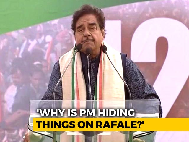 Clarify On Rafale Or People Will Say "Chowkidaar Chor Hai": Shatrughan Sinha