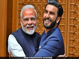 '<i>Jaadoo Ki Jhappi</i>': Ranveer Singh Captions Pic With PM Modi '<i>Jaadoo Ki Jhappi</i>': Ranveer Singh Captions Pic With PM Modi