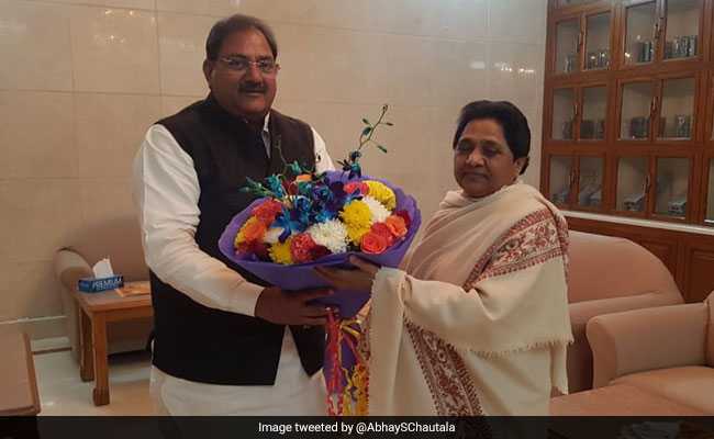 "By-Poll Win Will Be Her Birthday Gift": Abhay Chautala Meets Mayawati