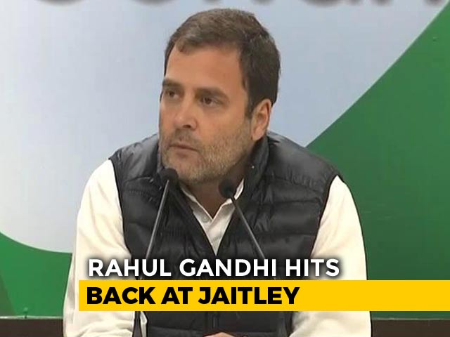 Arun Jaitley Said That Rafale Jet Costs Rs. 1,600 Crore, Says Rahul Gandhi