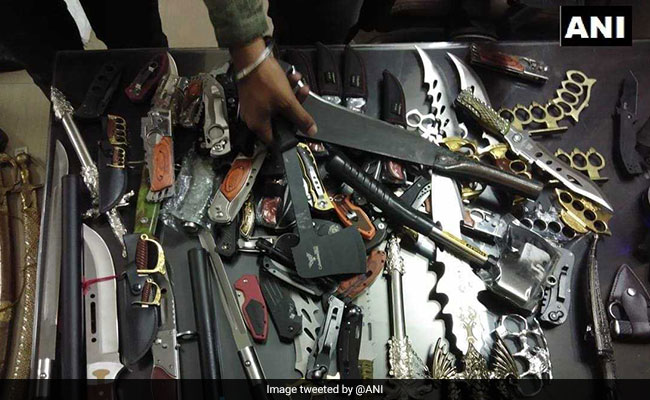 Swords, Guns, Knives Seized From BJP Worker's Shop In Thane