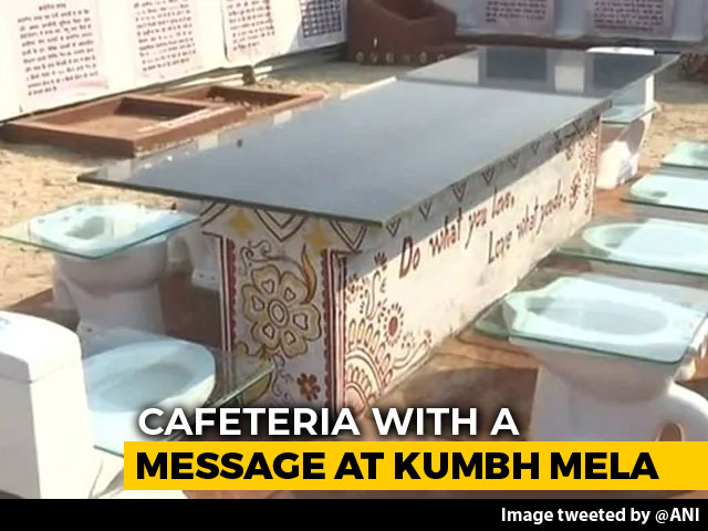 At Kumbh Mela 2019, Unique "Toilet Cafeteria" A Big Draw.
