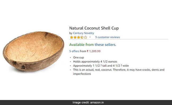 Amazon 1300 रुपये में बेच रहा है नारियल का खोल, EMI का भी है ऑप्शन, भारतीय रह गए हैरान Amazon 1300 रुपये में बेच रहा है नारियल का खोल, EMI का भी है ऑप्शन, भारतीय रह गए हैरान