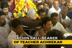 Sachin Tendulkar Attends Childhood Coach Ramakant Achrekar's Funeral Sachin Tendulkar Attends Childhood Coach Ramakant Achrekar's Funeral