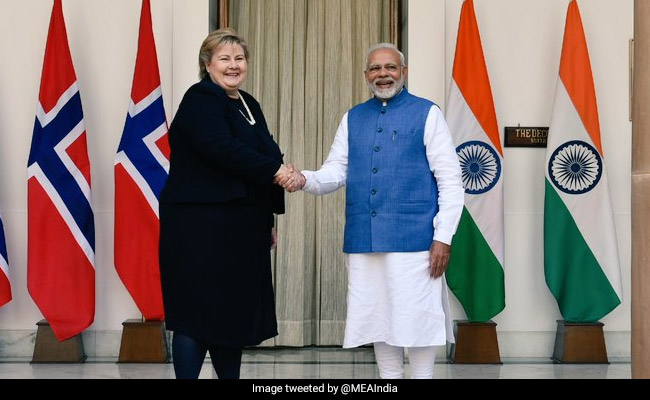 PM Modi Holds Bilateral Talks With Norwegian Prime Minister