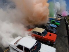 126 Car Burnout Sets New Guinness World Record In Australia