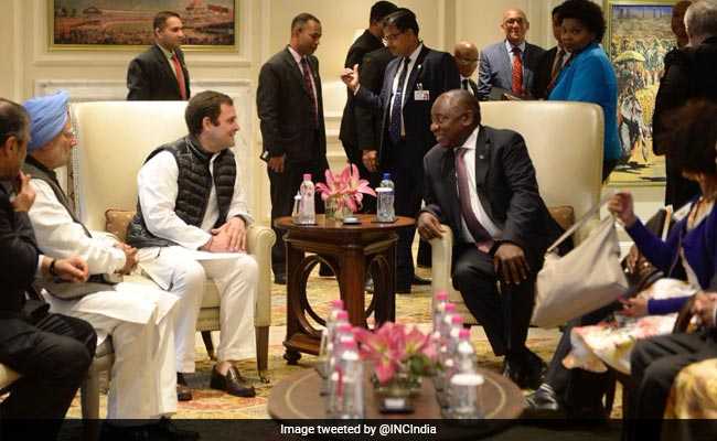Cyril Ramaphosa Meets Rahul Gandhi, Invites Him To South Africa