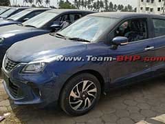 Maruti Suzuki Baleno Facelift Spotted At Dealer Stockyard Maruti Suzuki Baleno Facelift Spotted At Dealer Stockyard