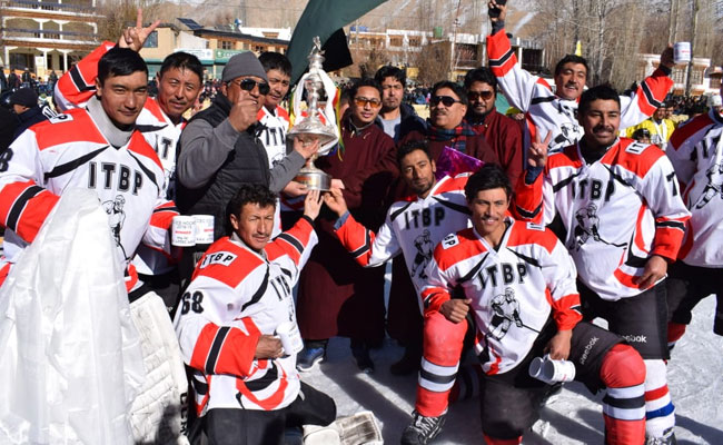 ITBP ने लद्दाख में आइस हॉकी चैंपियनशिप जीती