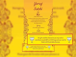 Gujarat Couple Seeks Gift Of BJP Vote, Backs Rafale Deal In Wedding Card Gujarat Couple Seeks Gift Of BJP Vote, Backs Rafale Deal In Wedding Card