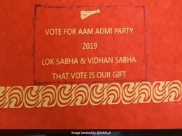 For Wedding Gift Just "Vote For AAP", Says Haryana Couple On Invite For Wedding Gift Just "Vote For AAP", Says Haryana Couple On Invite