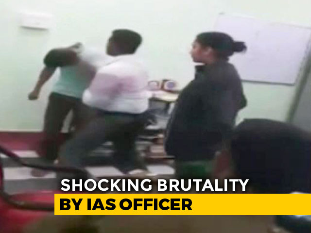 On Video, IAS Officer, Wife Thrash Young Man Inside Bengal Police Station