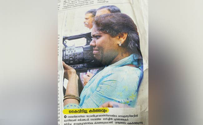Attacked By Sabarimala Protesters, She Kept Camera Rolling. Pic Is Viral