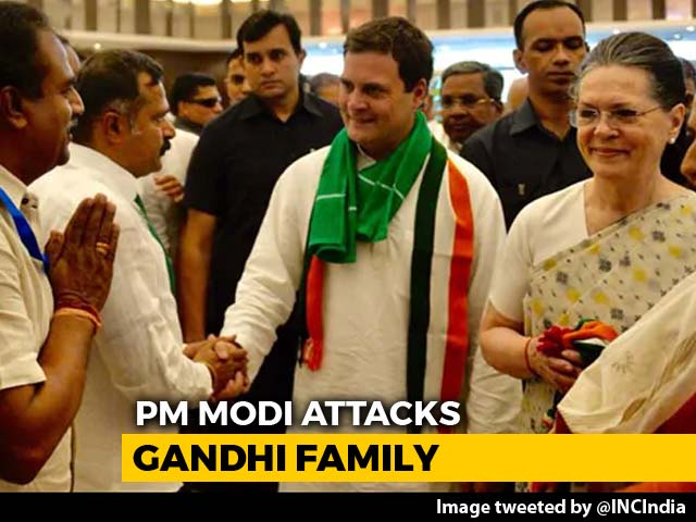 PM Attacks Gandhis: "So-Called First Family Has To Walk Around On Bail"