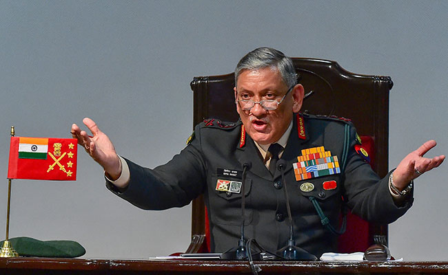 "Remain Prepared For All Eventualities": General Bipin Rawat To Army