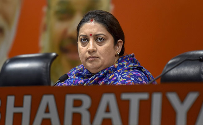 Smriti Irani On Two-Day Visit To Amethi From Thursday