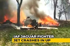 Air Force's Jaguar Fighter Plane Crashes In UP, Pilot Ejects Air Force's Jaguar Fighter Plane Crashes In UP, Pilot Ejects