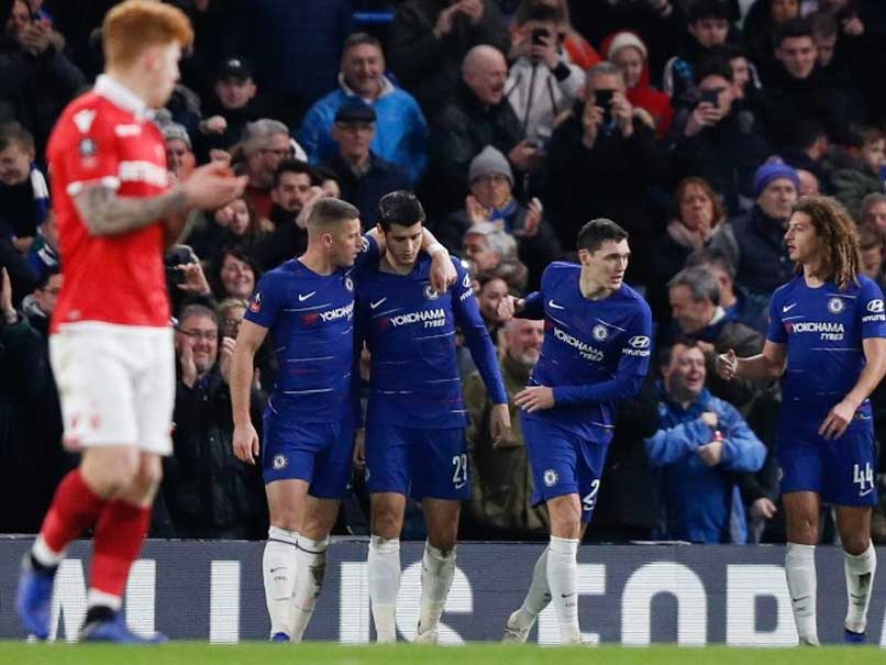 Alvaro Morata Hits Double For FA Cup Holders Chelsea, Gillingham Knock Out Cardiff