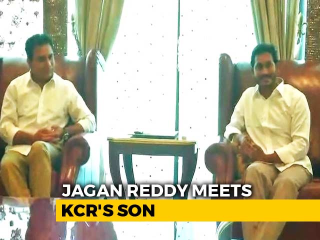 Jagan Reddy Meets KCR's Son, Says "Great Friends" Of Andhra Pradesh