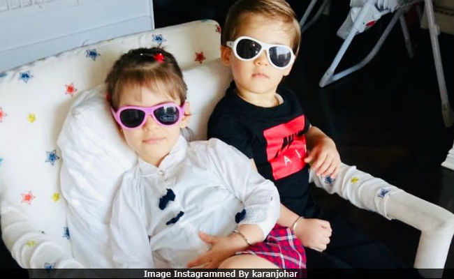 Just Another Cute Pic Of Karan Johar's Twins Roohi And Yash