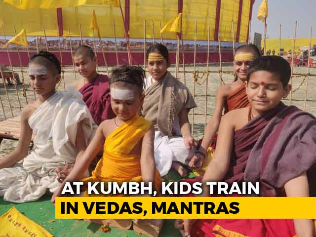 At Kumbh Mela, These Children Are Learning Vedas; Have Views On Politics Too