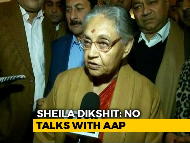 Sheila Dikshit Cites Rajiv Gandhi To Dismiss Talk Of Alliance With AAP