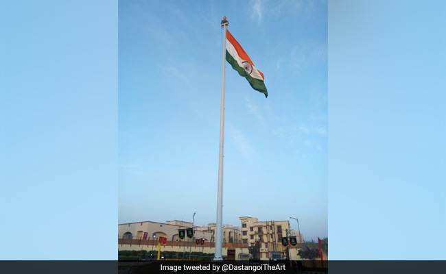 At Delhi Jail, A Record 111-Feet National Flag Seen From 5 Kilometre