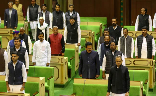 Lawmakers Walk Barefoot, Drive Tractors Before Rajasthan Assembly Session