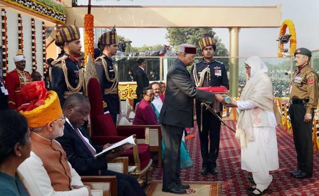 Wife Of Soldier Killed On Duty Receives Ashok Chakra In Poignant Moment