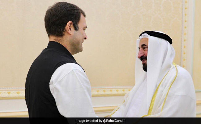 Rahul Gandhi Meets UAE's Sharjah Ruler, Discusses Range Of Issues