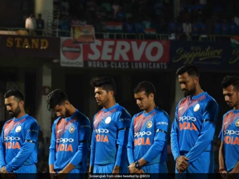 Indian Players Wear Black Armbands In 1st T20I To Pay Homage To Soldiers Killed In Pulwama Attack