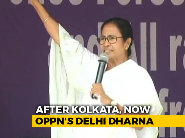 Mamata Banerjee In Delhi For Opposition's Big Show Of Strength Today