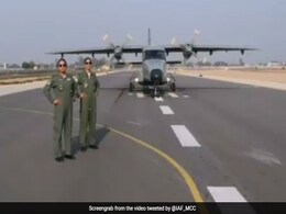 All-Women Crew Operate Parallel Taxi Track In Dornier Aircraft In Haryana All-Women Crew Operate Parallel Taxi Track In Dornier Aircraft In Haryana