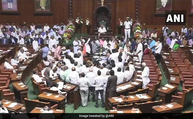 Karnataka Assembly Adjourns Early As BJP Protests "Minority Government"