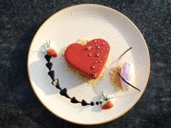 Raspberry Bavaroise With Rose Gelato