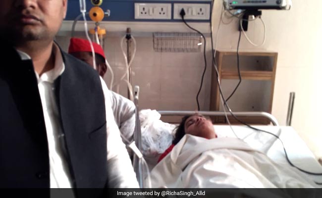 Thrashed By Cops And ABVP Activists, Tweets Samajwadi Leader In Hospital