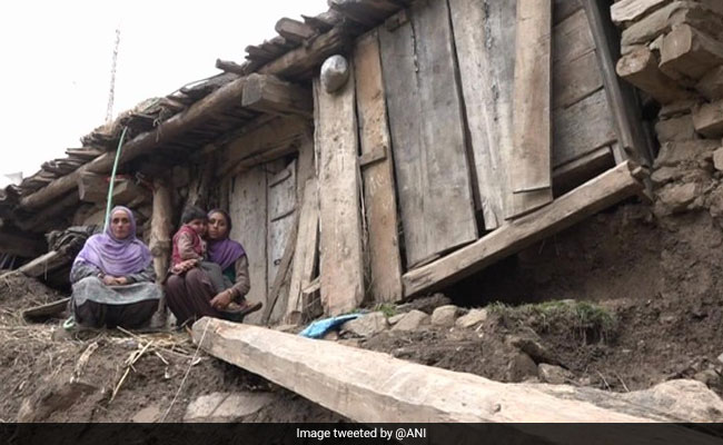 Snowfall, Rain Destroy Houses In Jammu and Kashimr's Udhampur