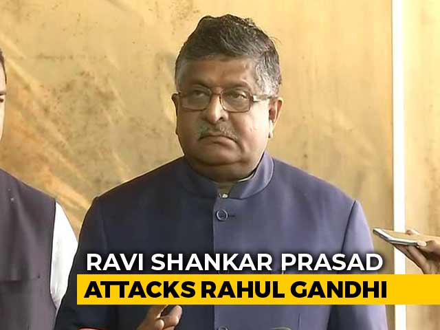 "Rahul Gandhi Acting Like Lobbyist Of Competitive Companies," Says BJP