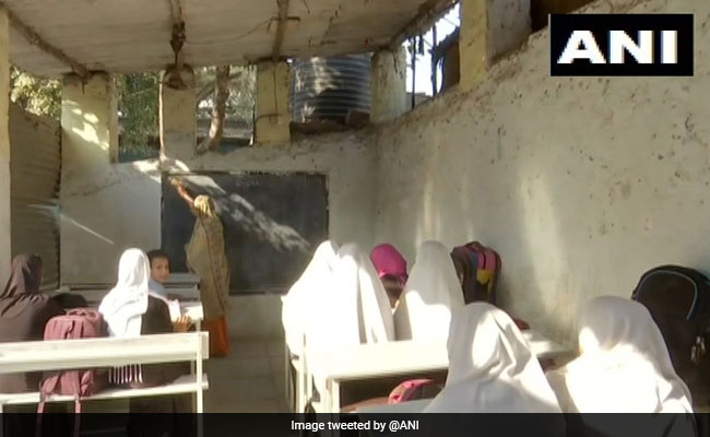 Hyderabad Students Study Under Tin Sheds As School Building Crumbles
