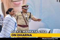Day 3 Of Mamata Banerjee's Sit-In, Key Top Court Hearing Today Day 3 Of Mamata Banerjee's Sit-In, Key Top Court Hearing Today