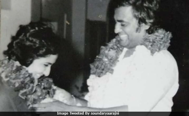 Rajinikanth And Wife Latha In A Pic From Their Wedding 38 Years Ago, Shared  By Daughter Soundarya