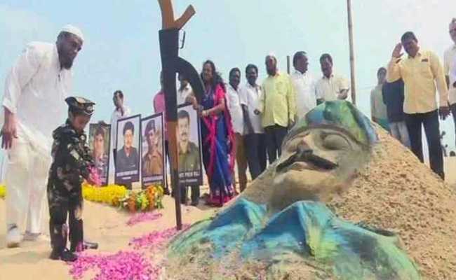 Sand Artists Pay Tribute To CRPF Soldiers Killed In Pulwama Attack
