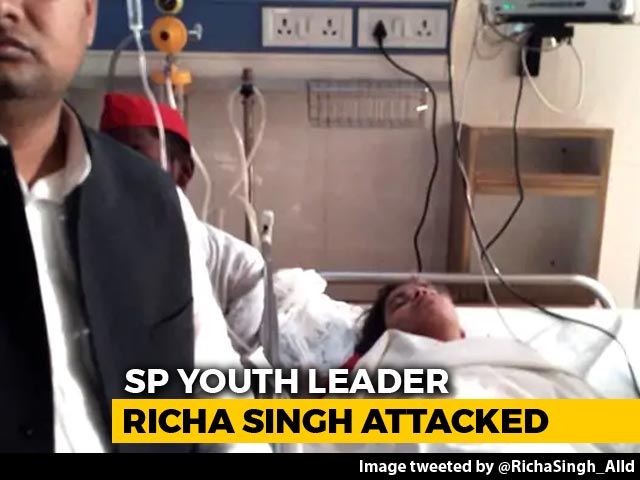 Thrashed By Cops And ABVP Activists, Tweets Samajwadi Leader In Hospital