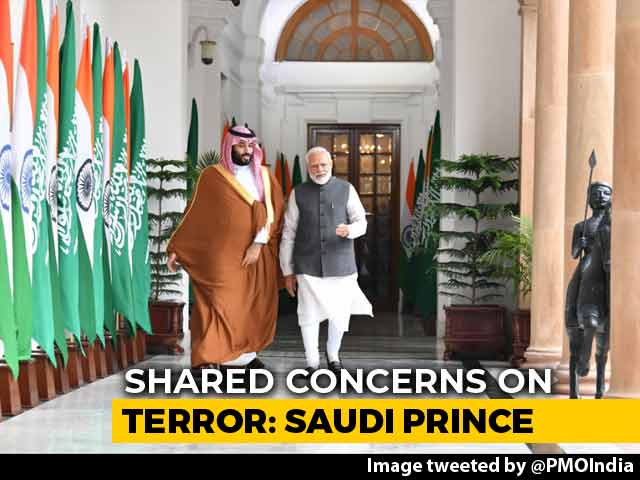 "Terrorism Common Concern," Says Saudi Crown Prince In India